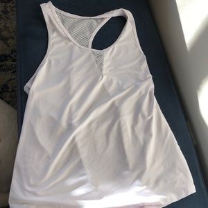Athletic large white women’s tank top